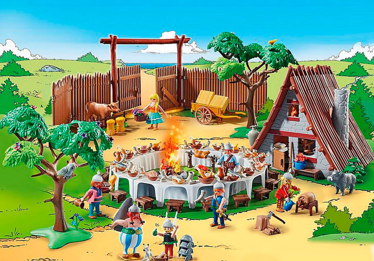 Asterix Banquete Aldea Playmobil